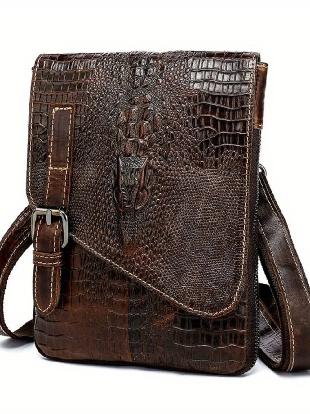 Genuine Leather Top Layer Cowhide Men's Shoulder Bag Large Capacity Crossbody
